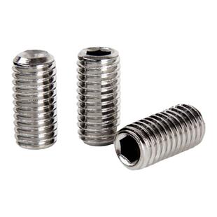 304不绣钢凹端紧定螺钉基米内六角无头止付机米顶丝M3-M8M12mm厘