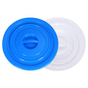 加厚圆形蓝色白色塑料桶配套40L60L100L160L280L垃圾桶水桶配对盖