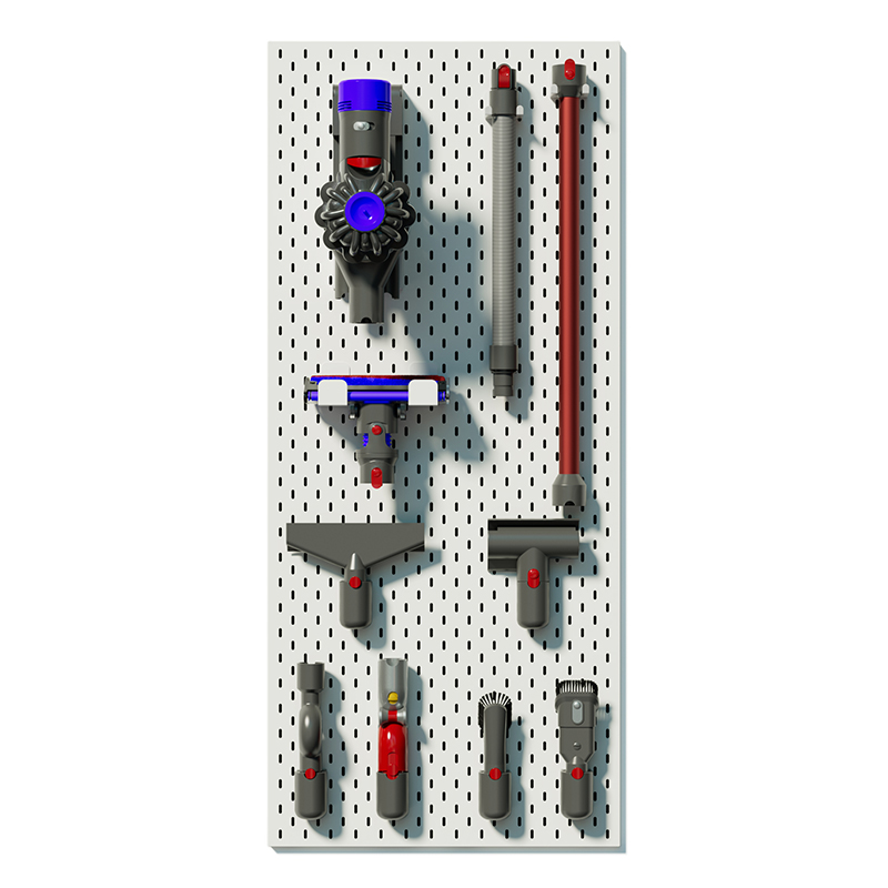 戴森洞洞板置物架定制收纳配件家政柜吸尘器架吸头挂钩金属免打孔