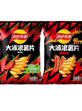 乐事大波浪辣味膨化食品70g
