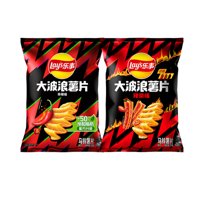 乐事大波浪辣味膨化食品70g