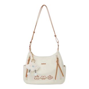 稻草人女包2026新款大容量气质托特包高级感通勤单肩斜挎大包正品