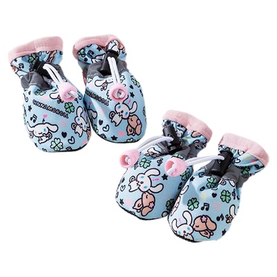 大耳狗联名加绒不掉脚狗狗鞋套