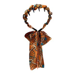 复古气质编发发箍女2025新款高级感飘带发带绑头发头箍一体系头饰