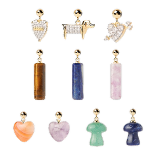 于文文同款PDPAOLA水晶数字宝石吊坠组合字母项链Charms新年礼物