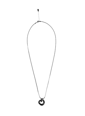 s.deer酷感圆环交叉吊坠项链