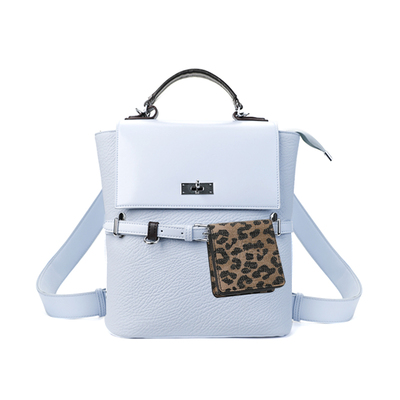 简着25SS新品 奶蓝豹豹 原创  鲁拉尼尼 皮带扣双肩/斜挎/单肩包