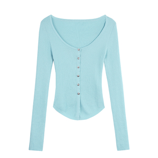 MULVAN 【现货6折】吊带挂脖背心+修身短款针织衫开衫上衣两件套