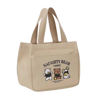 帆布手提包小巧百搭上班族便当包新款学生大容量饭盒袋简约手提袋