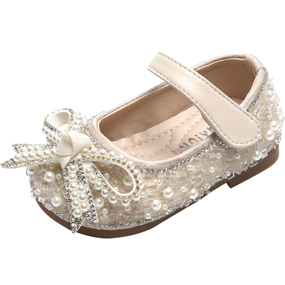 【1一3岁】公主珍珠亮片皮鞋女宝
