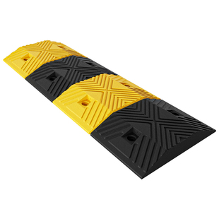 橡胶减速带家用门口道路缓冲带汽车限速带实心马路公路减震带橡塑