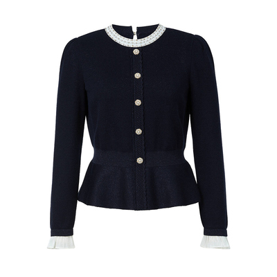 珂莱26春新气质羊毛针织衫半身裙