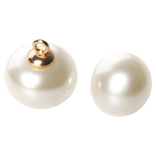 珍珠纽扣半圆形馒头扣子高档毛衣上衣衬衫打底衫diy旗袍装饰钮扣