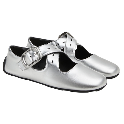 CHARLESKEITH交叉带玛丽珍芭蕾鞋