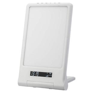 无线可充电SAD光疗灯蓝光冷光缓解季节性抑郁自动唤醒灯14种闹铃