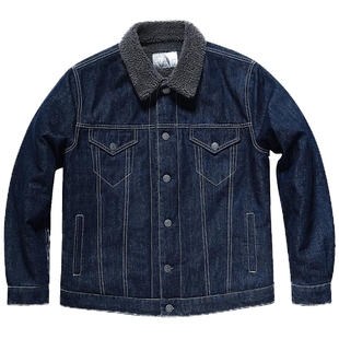 老爸装中年爸爸冬装外套男中老年人秋冬老人爷爷加绒加厚款牛仔衣