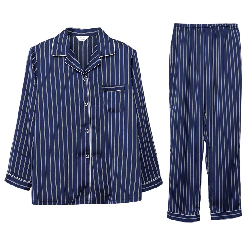 家居服轻奢长袖长裤条纹