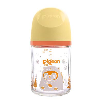 贝亲宽口径彩绘玻璃奶瓶奶嘴