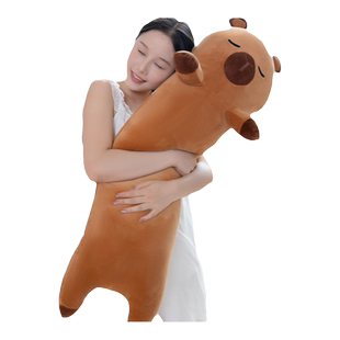 卡皮巴拉玩偶抱枕女生睡觉床上夹腿布娃娃儿童抱睡公仔大毛绒玩具