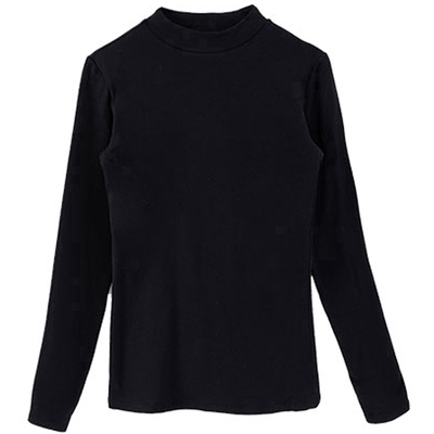 莫代尔中领修身打底衫居家睡衣裤