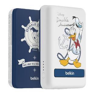 【3C认证】Belkin贝尔金唐老鸭限定系列5000mAh磁吸MagSafe充电宝大容量适用于苹果手机iphone支架移动电源