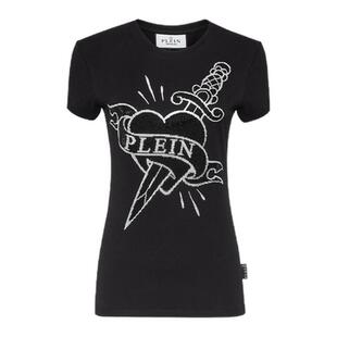 PHILIPP PLEIN 2026年夏季女士Sexy Pure Love修身圆领T恤短袖