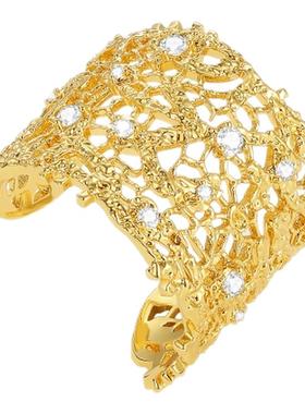 OOAK列维斯蕾丝系列蕾丝金边镀金时尚展示开口饰品镂空生日礼物