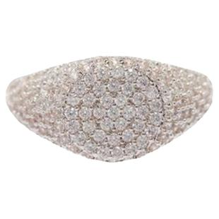 美国LUVAJ PAVE SIGNET RING欧美镀金满钻镶嵌奢华指环戒指饰品女