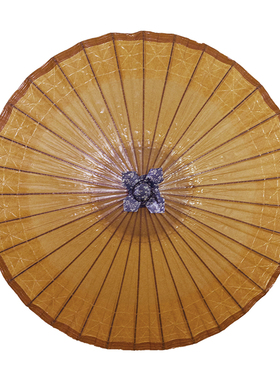 竹安堂 仿古纯色满穿油纸伞传统手工防雨防晒汉服古风摄影道具伞