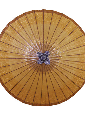 竹安堂 仿古纯色满穿油纸伞传统手工防雨防晒汉服古风摄影道具伞