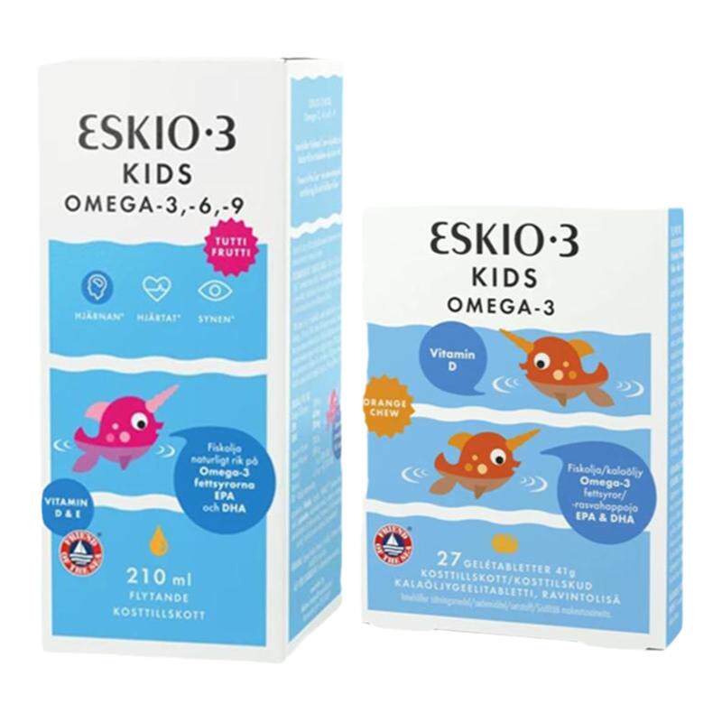鱼油瑞典鱼油eskimo-3水果味0岁
