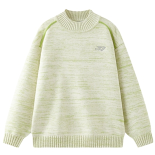 [Z]【蓄暖】MQD童装儿童毛衣2025冬季新款男女半高领加厚保暖针