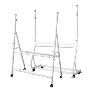 钢化玻璃白板移动写字板架办公白板支架黑板绿板支架移动带轮立式白板支架展示架留言板看板支架架子