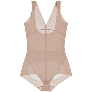 爱慕美体凉风夏梦夏季女士连体平角美体衣连体长款AD350451