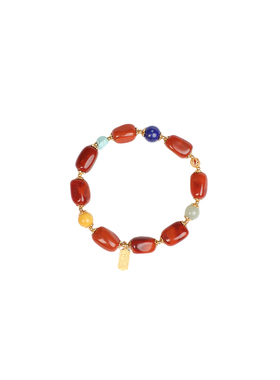 天然南红绿松手串女款多宝手链