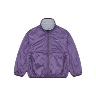 VISION童装 美式复古两面穿立领摇粒绒短款外套男女儿童25冬新款