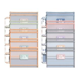 文件袋学科科目分类袋初中生分科拉链式手提双层大容量高中生学习袋作业袋书本试卷学科分类收纳袋小学生专用