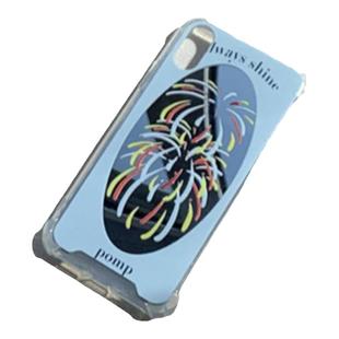 pomp 原创三色烟花镜面个性时尚撞色手机壳适用于苹果12/13promax14promax创意补妆