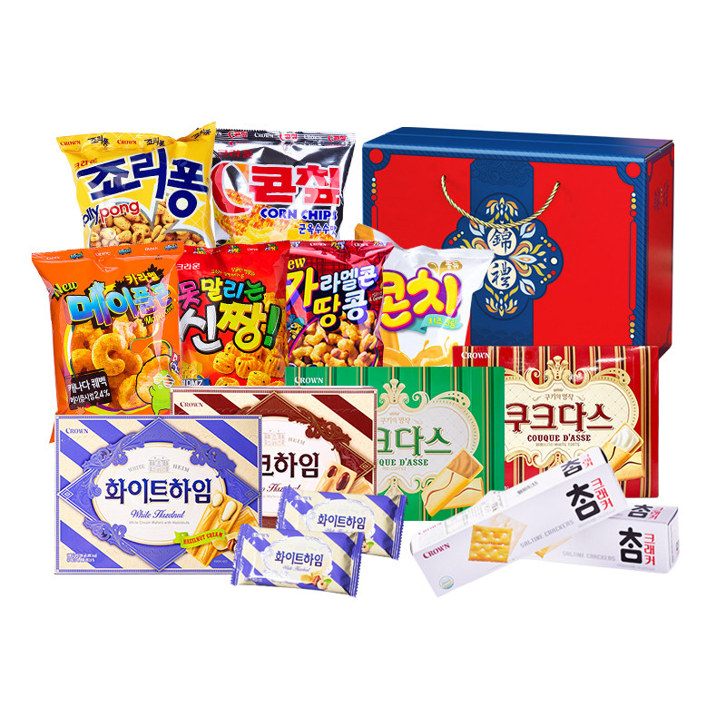 克丽安crown韩国进口零食大礼包