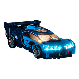 BrickBling适用乐高灯光77253布加迪Vision GT跑车积木灯饰组配件