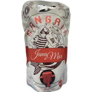 西班牙果酒桑格利亚甜配制酒红酒袋装甜红酒1500毫升喜爱冰红酒