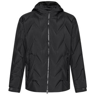 利郎官方短款夹克羽绒服男士休闲连帽结构风2025冬季新款外套男装