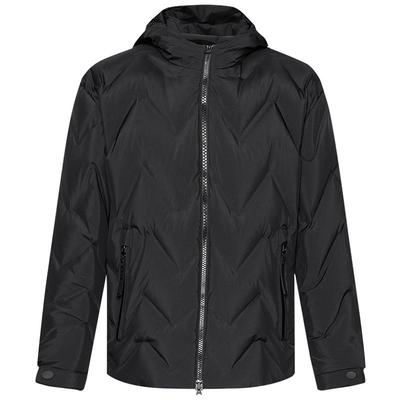 利郎官方休闲连帽短款夹克羽绒服