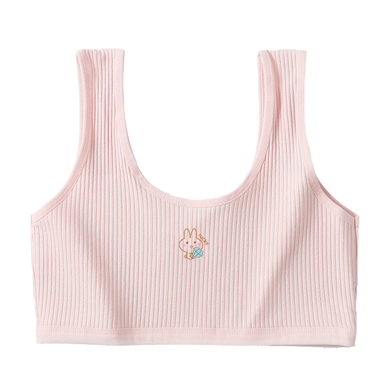 纯棉儿童内衣发育期小学生9-10-12-13岁女童小背心一二精致贴身