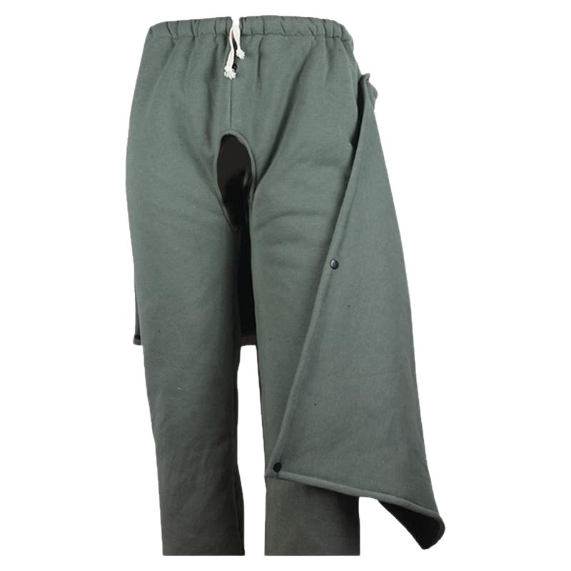 秋冬加厚加绒卧床病人护理服老人失禁保暖开裆裤男女轮椅病人棉裤