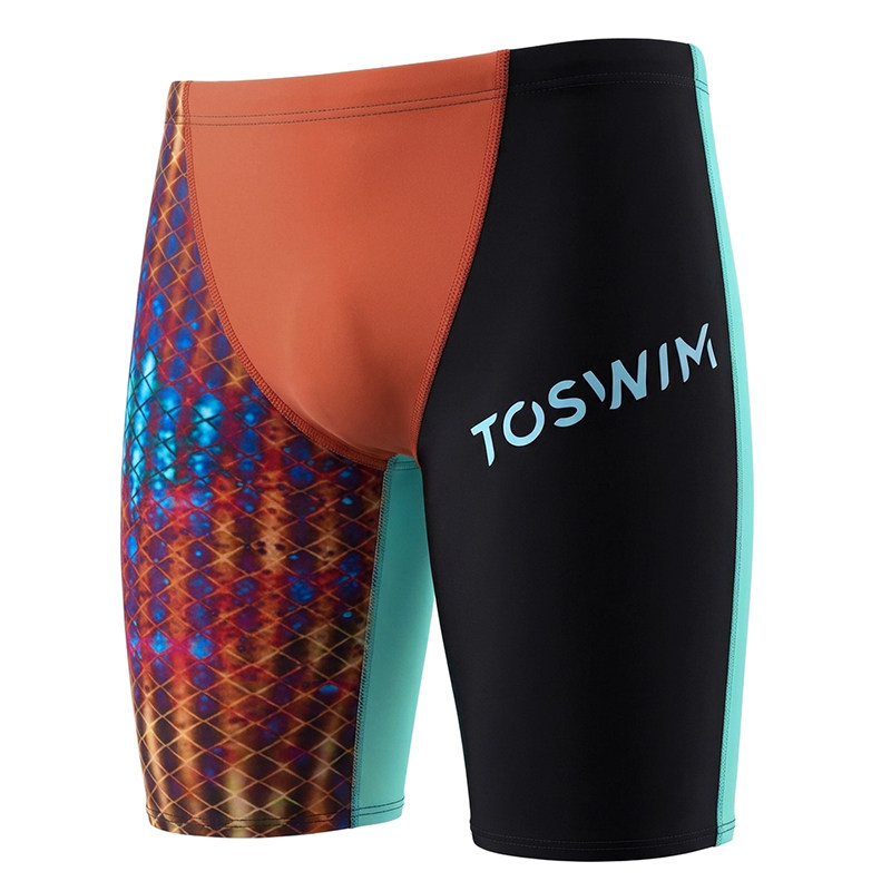 TOSWIM专业男士五分及膝泳裤成人