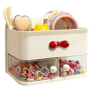 壁挂式发饰收纳盒小女孩皮筋发夹头绳发箍整理盒梳子置物架大容量