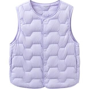【商场同款】巴拉巴拉亲子装儿童羽绒马甲男童女童背心宝宝外穿薄