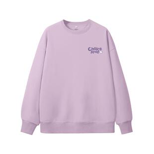 班尼路S&K系列圆领卫衣女秋季新款宽松休闲通勤百搭短款长袖上衣Q