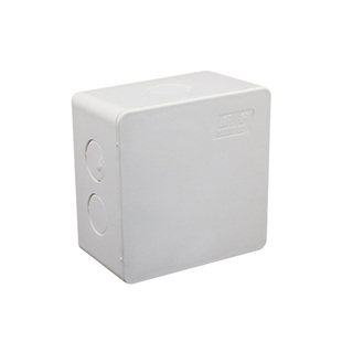 PVC过路盒 布线盒 阻燃塑料端子盒100接线盒明装过线盒塑料防水盒